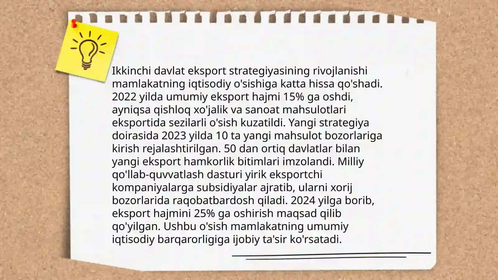 Davlatning faol eksport siyosatini amalga oshirish mexanizmi 4