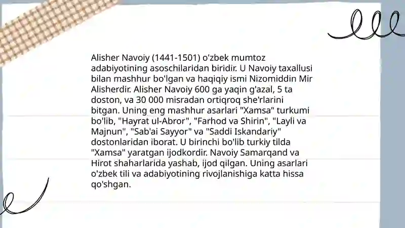 Alisher Navoiy 4