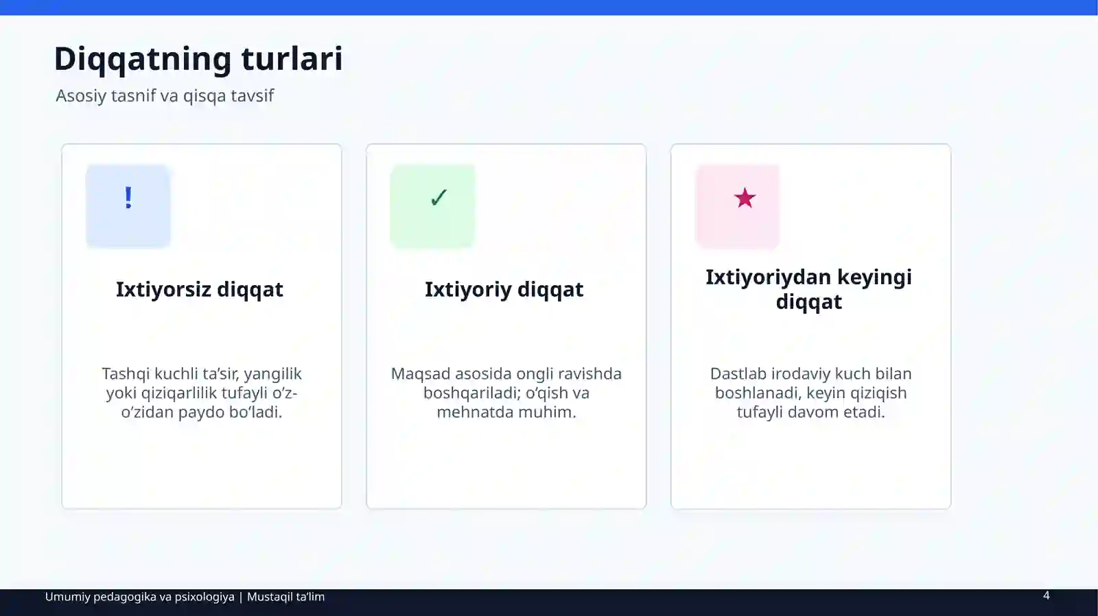 Diqqat haqida 4