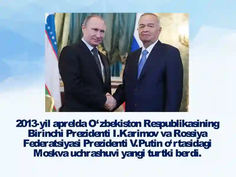 O‘zbekiston–Rossiya munosabatlari 4