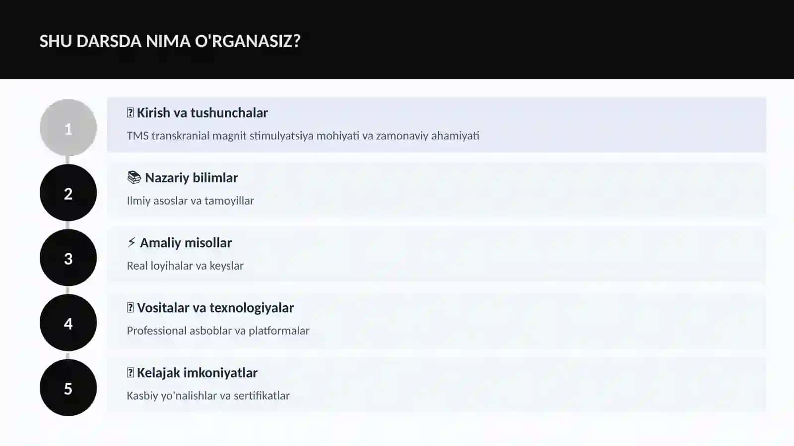 NEYROTEXNOLOGIYA VA MIYA TMS transkranial magnit stimulyatsiya 4