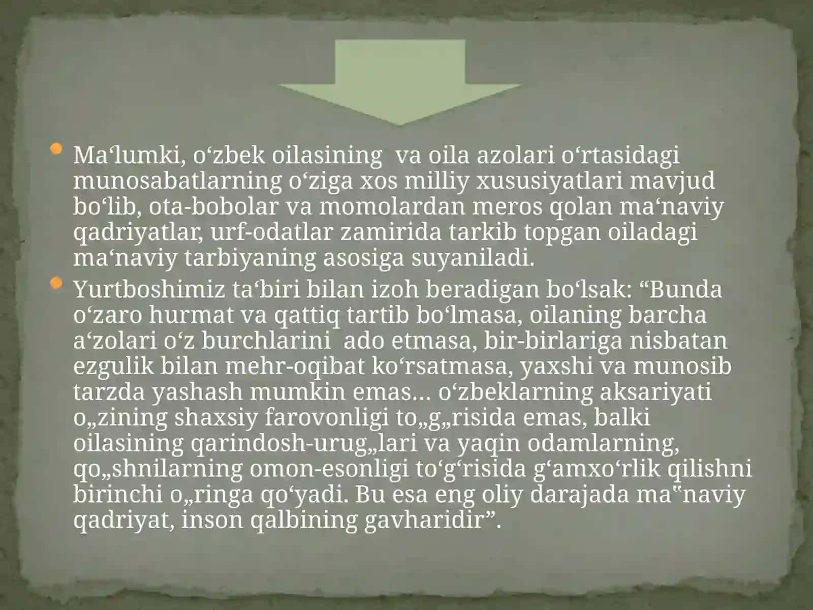 Bolali oilalarning davlat tomonidan qo'llab quvvatlashning xuquqiy asoslari 4