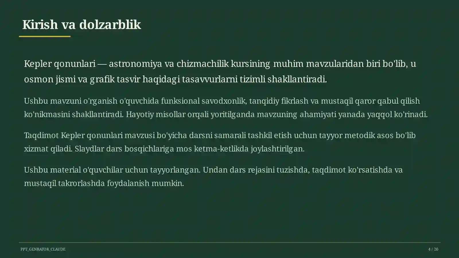 Kepler qonunlari (10-sinf) 4