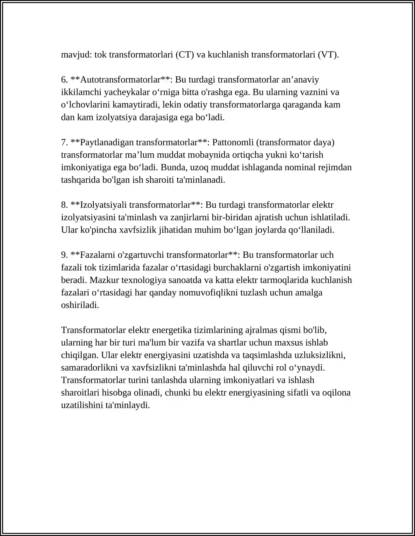 PAYVANDLASH TRANSFORMATORLARI 4