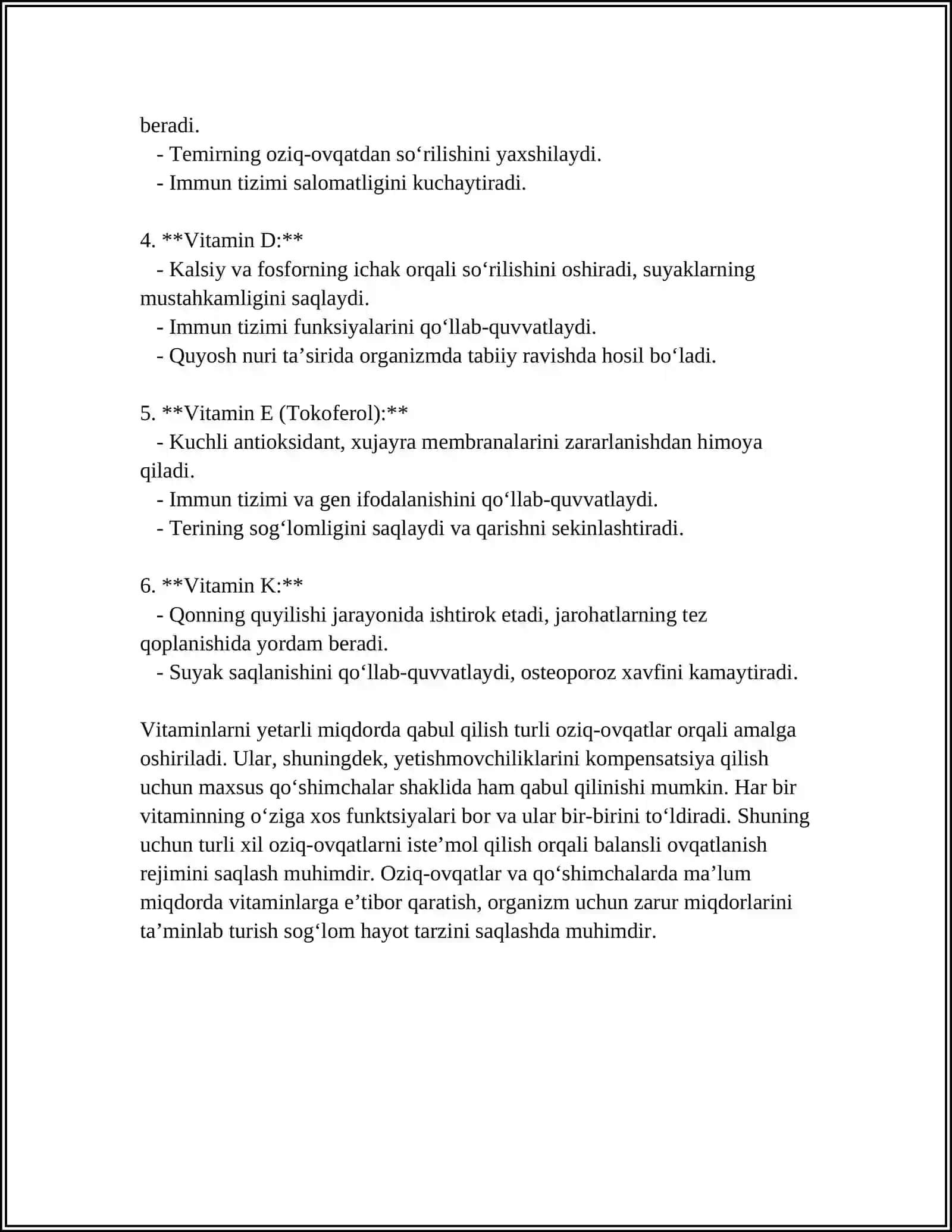 VITAMINLAR 12 LEST 4