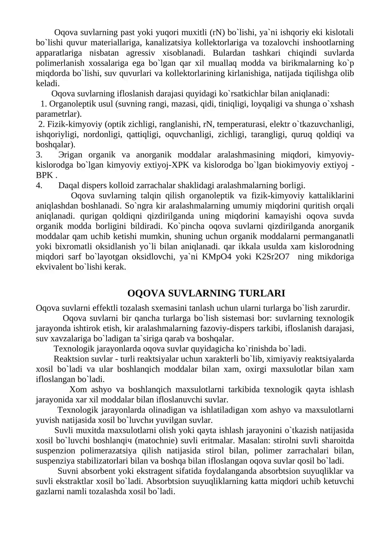 Oqova suvlarni tozalash va qayta ishlab chiqarishdagi texnologiyalari 4