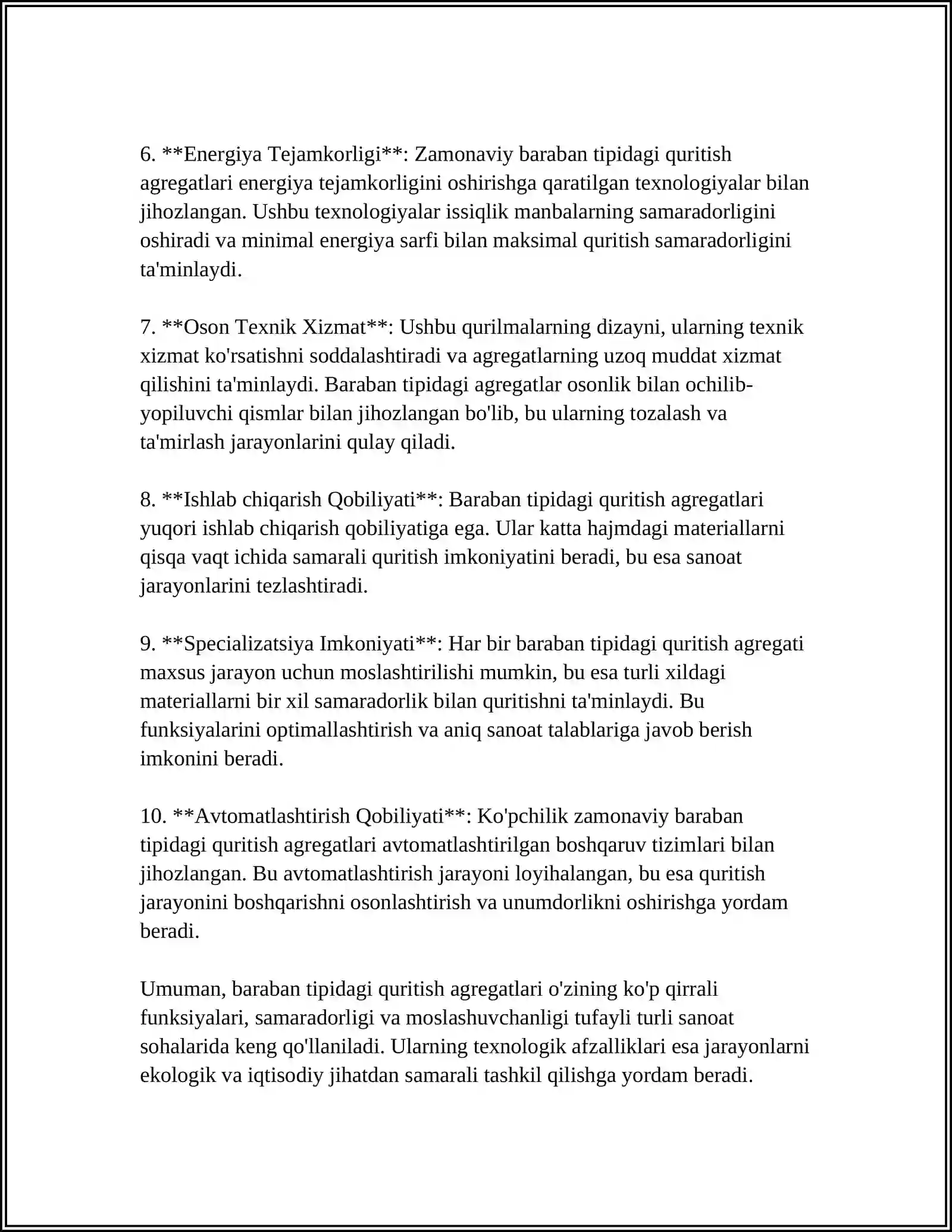 BARABAN TIPIDAGI QURITISH AGREGATIDA QURITISH TEXNOLOGIK JARAYONINI AVTOMATIK BOSHQARISH SISTEMASI 4