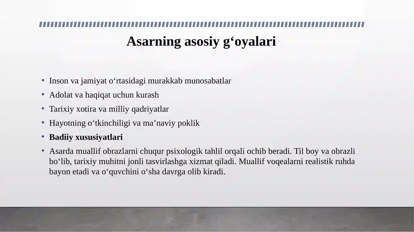 ODIL YOQUBOVNING KO‘HNA DUNYO ASARI 4