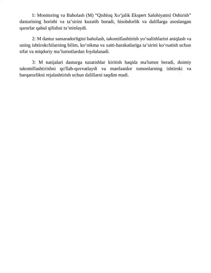 Qishloq XoʻJalik Expert Salohiyatini Oshirish 4