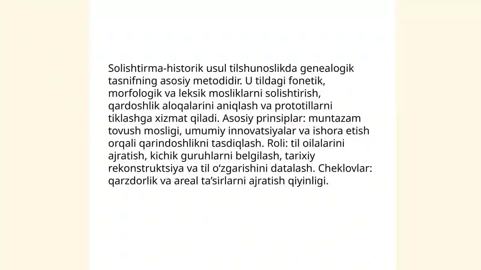 Tillarning geneologik tasnifi 4