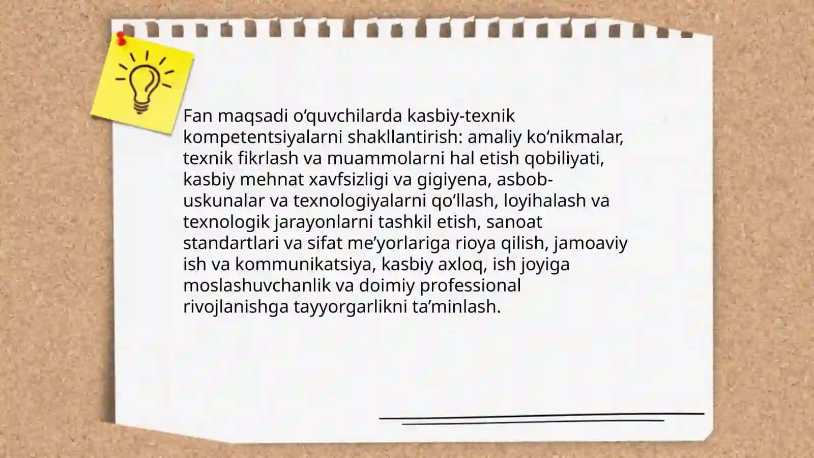 Texnologik ta’lim metodikasi fanining mazmuni maqsadi va vazifalari 4