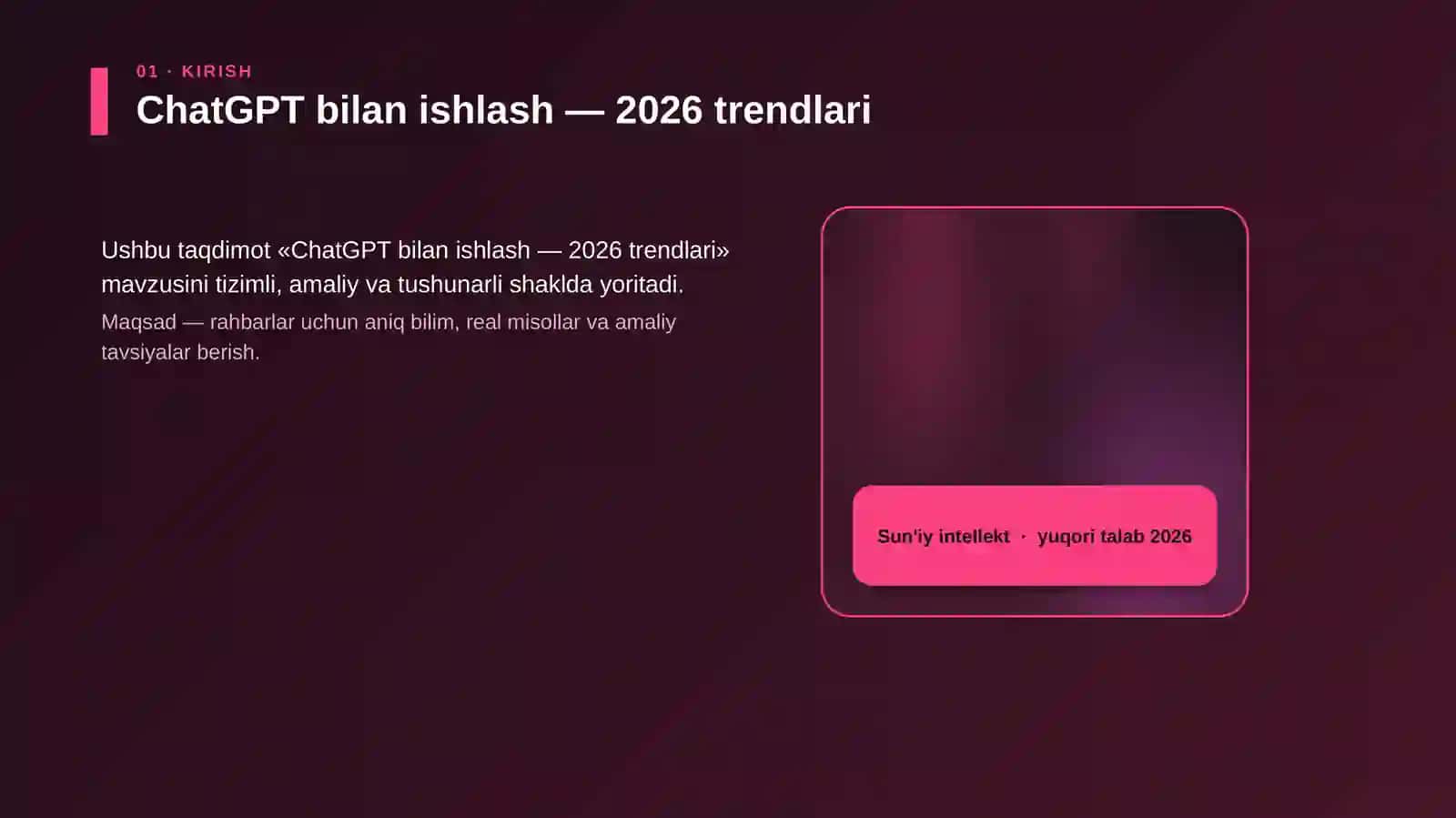 ChatGPT bilan ishlash — 2026 trendlari 3