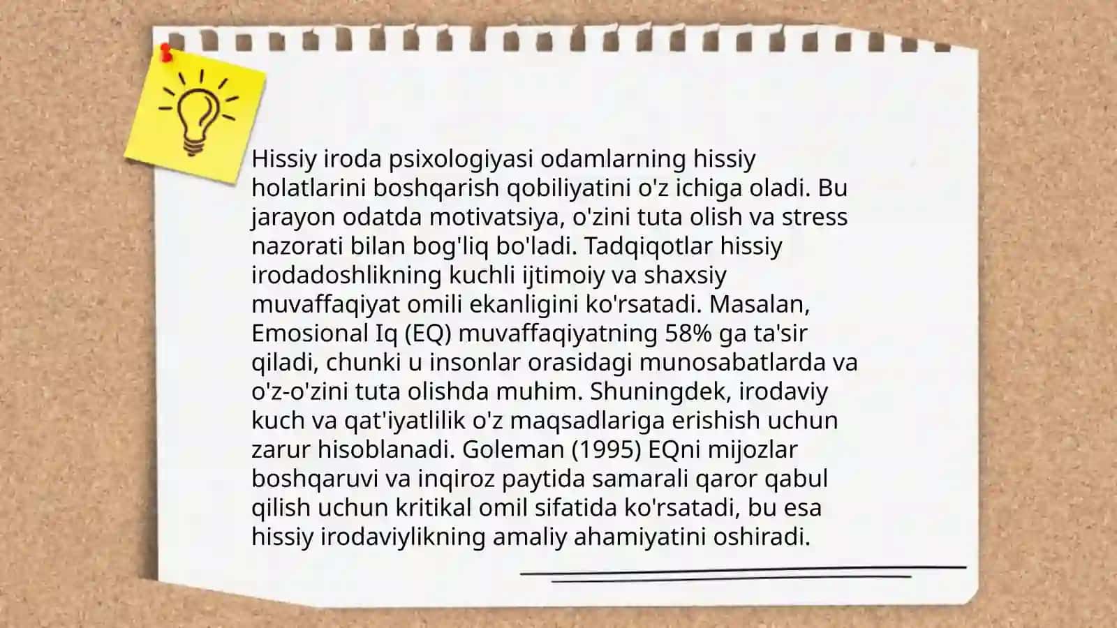 Hissiy irodaviy xususiyatlar 4