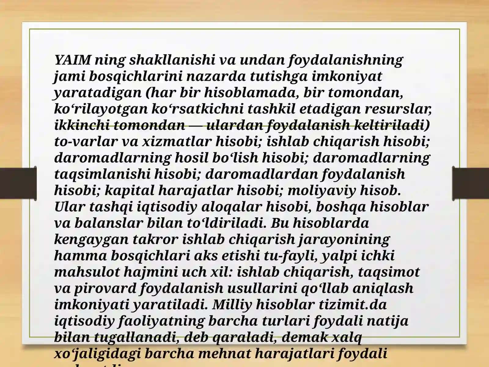 Milliy hisoblar tizimida tashqi iqtisodiy aloqalar statistikasi 4