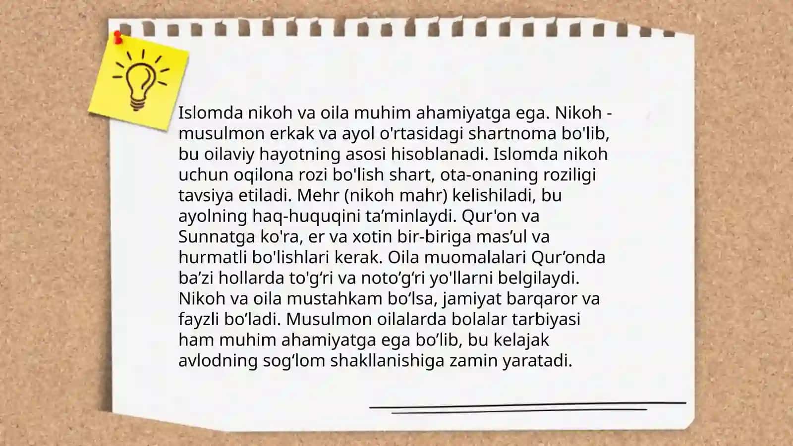 Diniy ta'limotlarda oila masalalari 4
