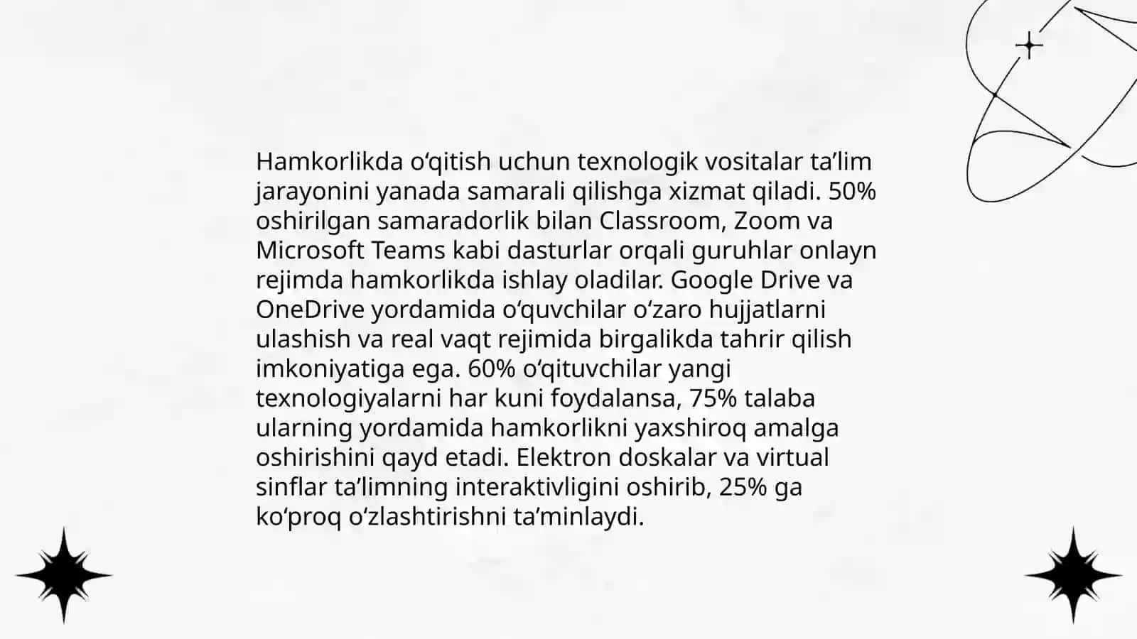 Hamkorlikda òqitish tehnalogiyalari 4