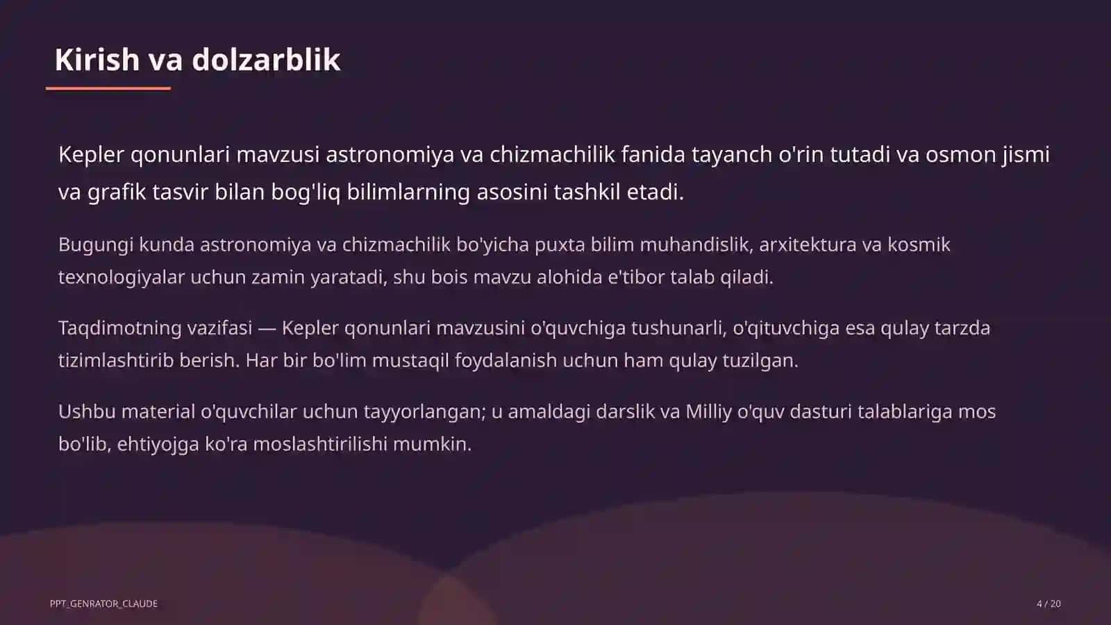 Kepler qonunlari (10-sinf) 4