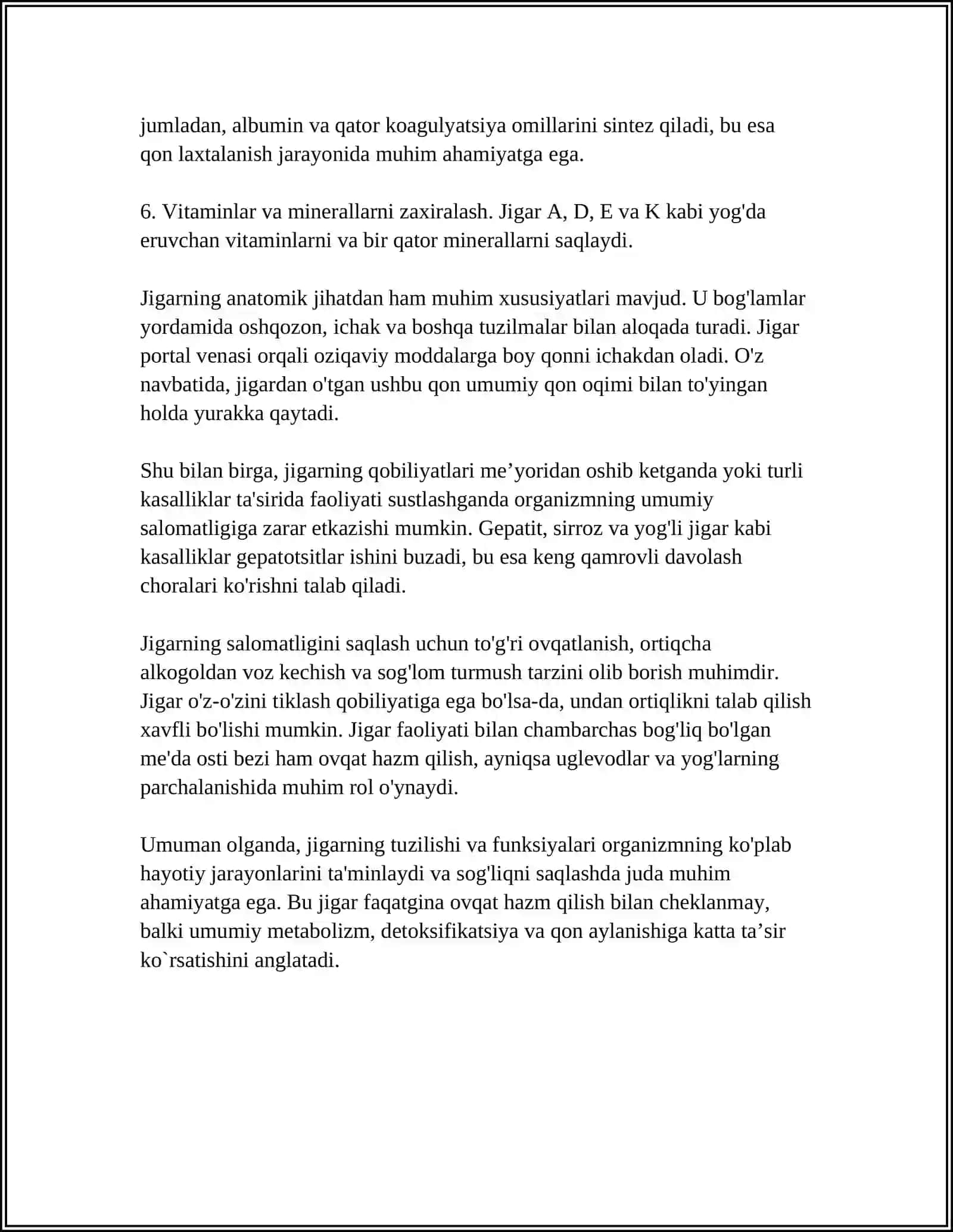 OVQAT HAZM QILISH BEZLARI (JIGAR, MEDA OSTI BEZI) FUNKSIYALARI 4