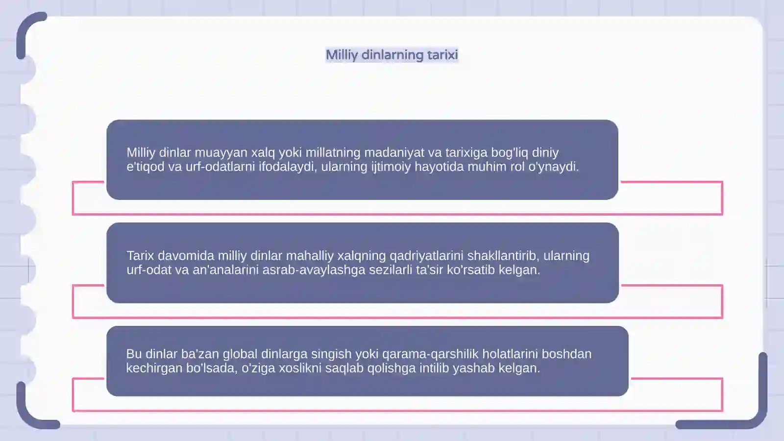 Milliy dinlar 4