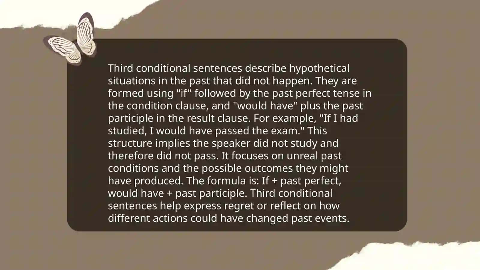 Third conditional 4