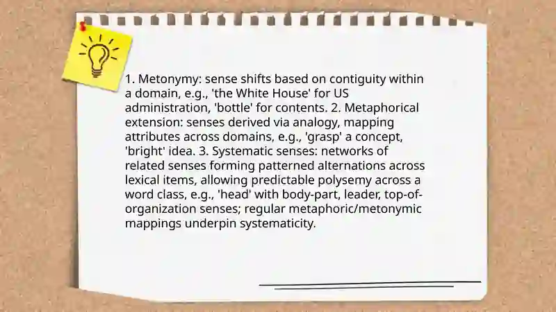 Polysemy, Synonymy, Antonymy (comparison) 4