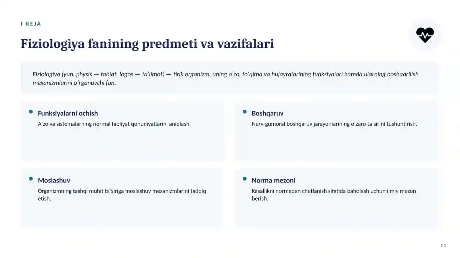 Anatomiya, fiziologiya va patologiya fani vazifasi, tarixi 4