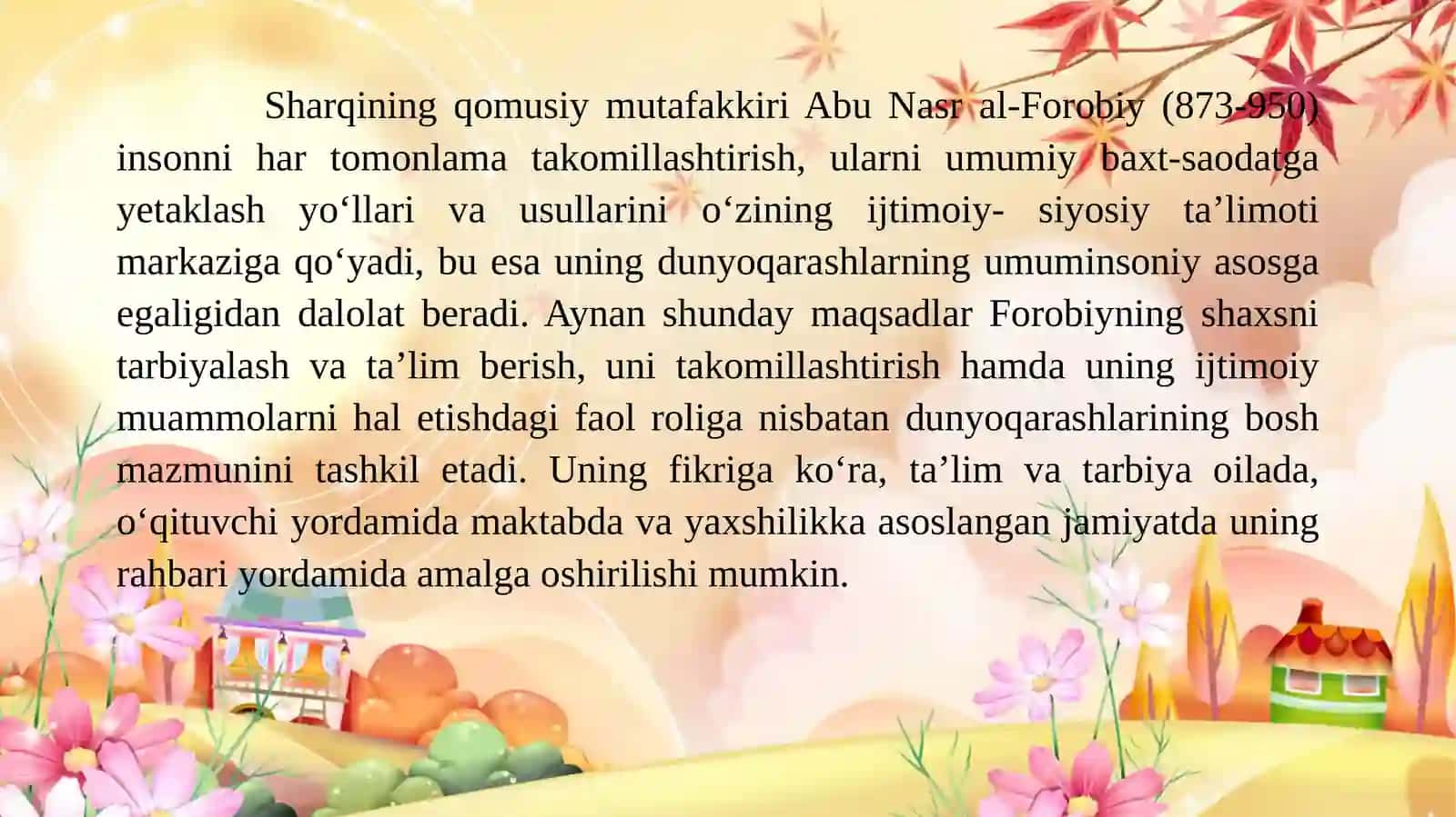 Sharq mutafakkirlarining pedagogik qarashlari va ustoz murabbiyga qo'ygan talablari 4