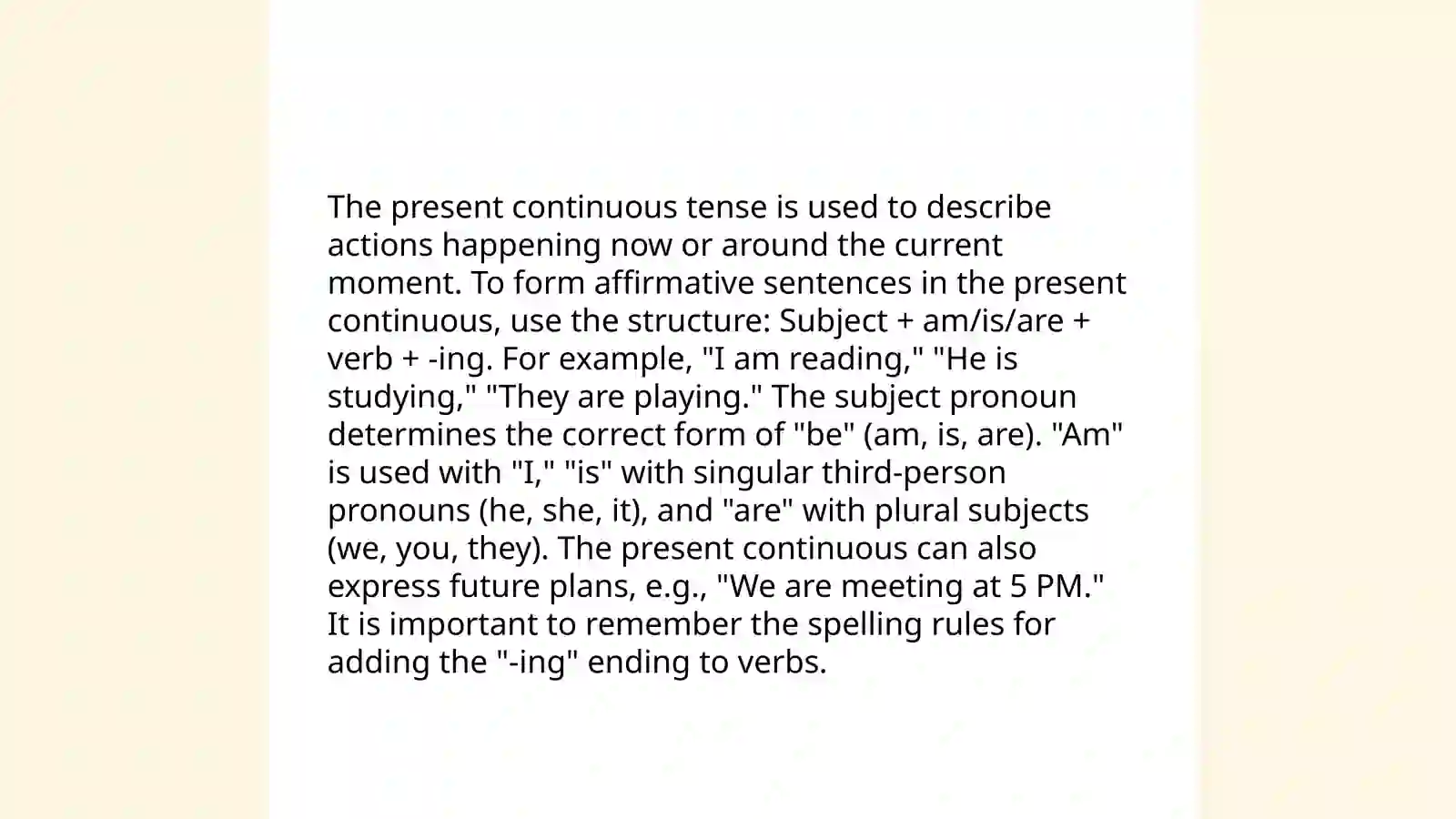 Present continious 4