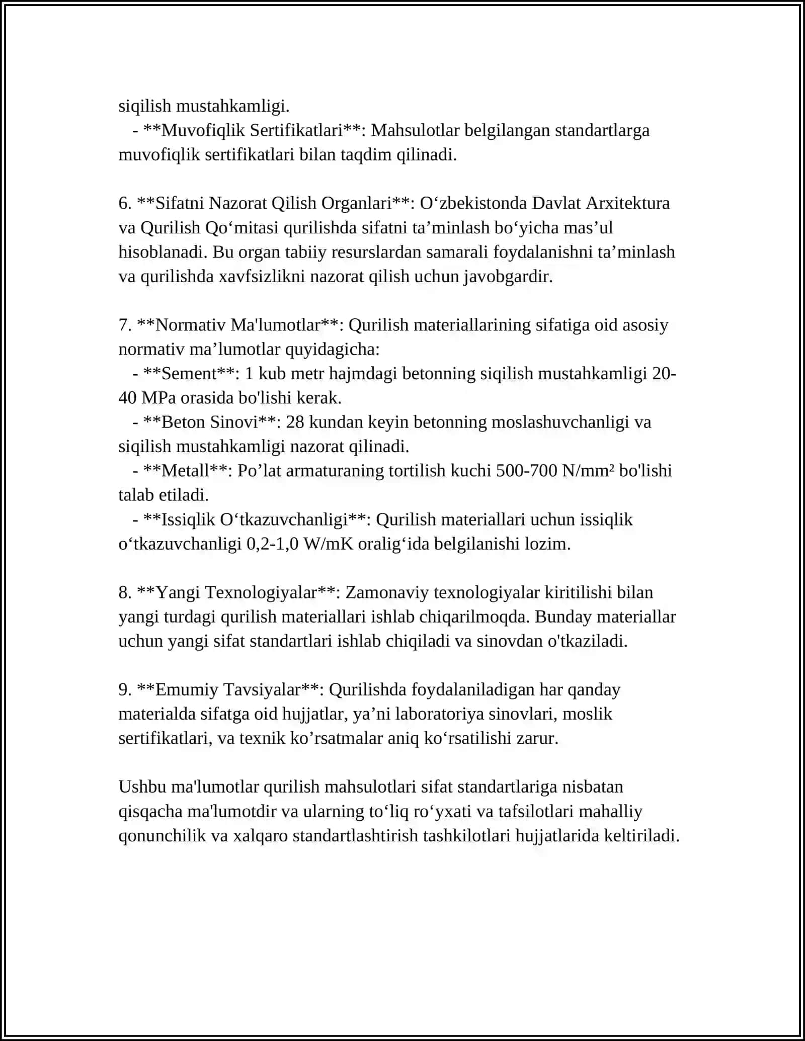 QURULISH MAHSULOTLARI SIFATINI KOMPLEKS BOSHQARISH TIZIMLARINI YARATISH 4