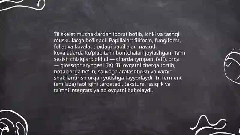 Ovqat hazm qilish aʼzolari anatomiyasi fiziologiyasi xususiyatlari 4
