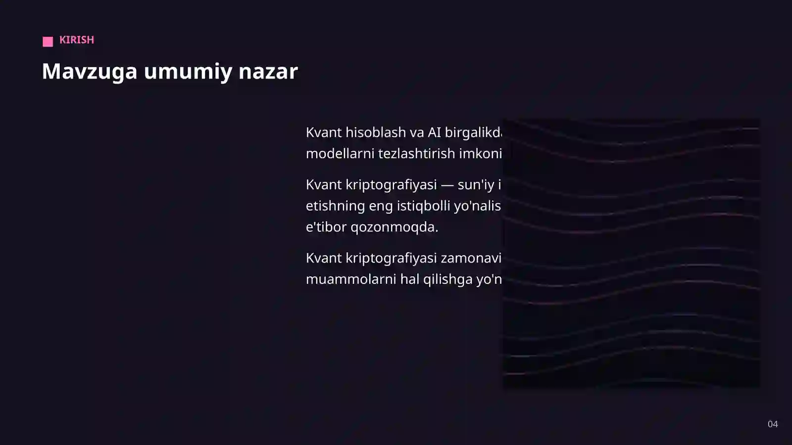 KVANT HISOBLASH VA AI 4