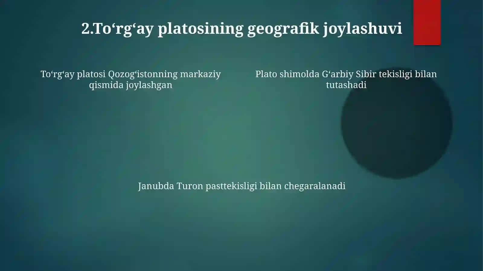 Toʻrgʻay platosi va Mugʻojar togʻlarining geografik joylashuvi geologik tuzilishi va shakllanish tarixi 4