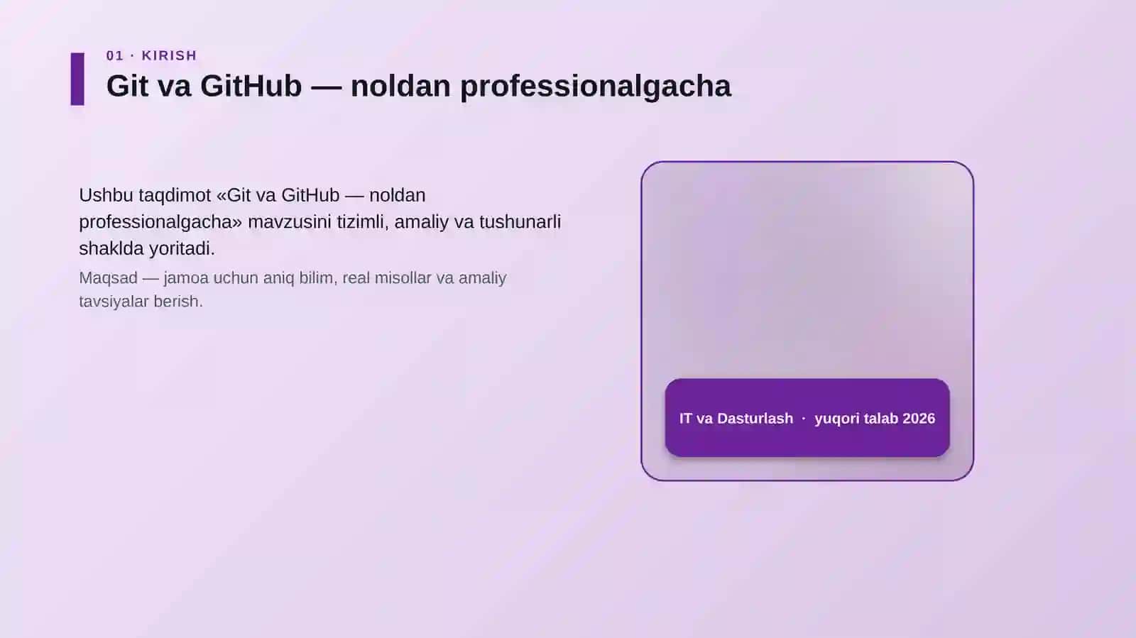 Git va GitHub — noldan professionalgacha 4