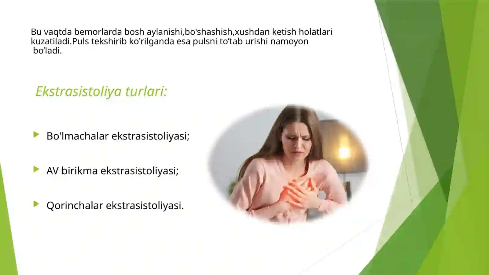 Ekstrasistoliya turlari va titroq aritmiya 4
