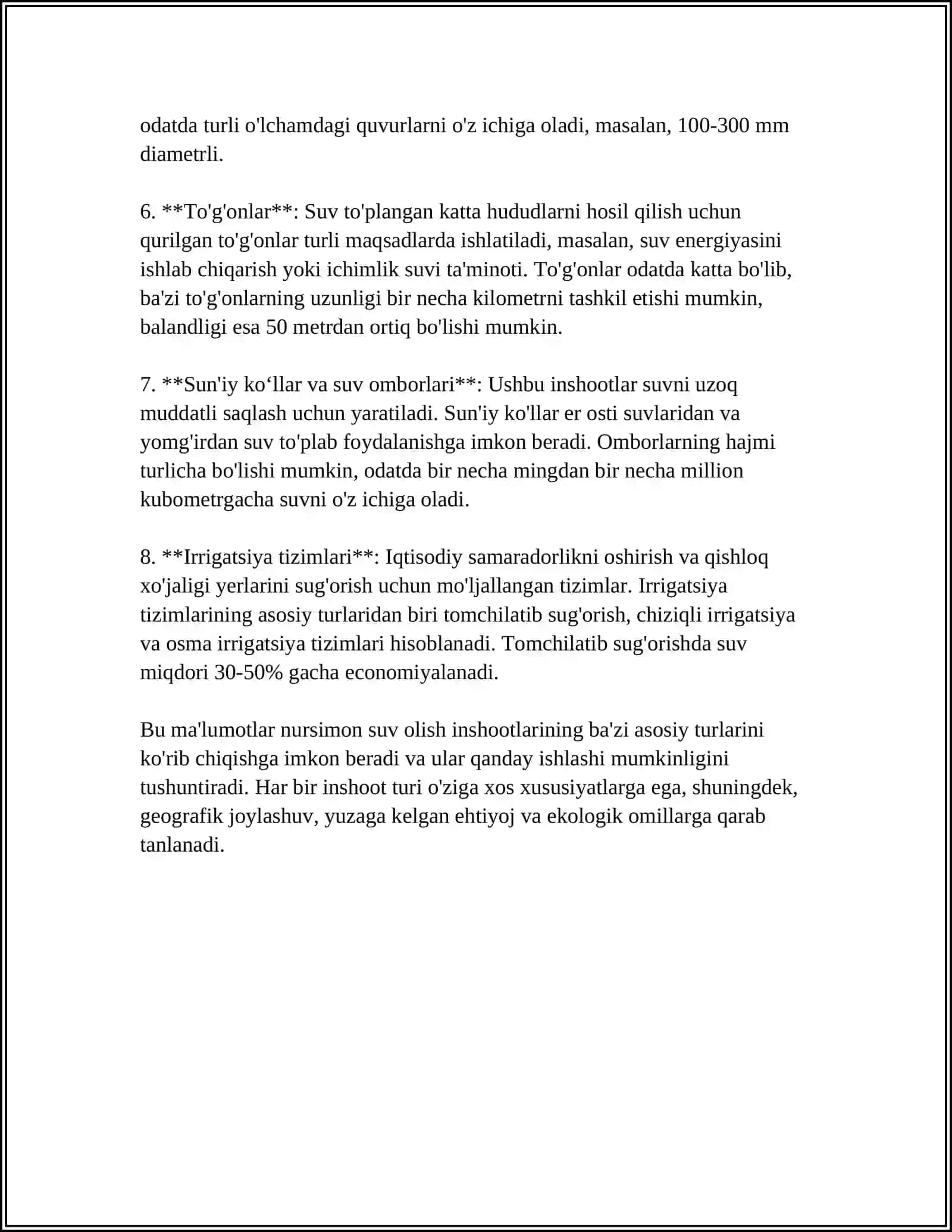 NURSIMON SUV OLISH INSHOOTA HAQIDA MUSTAQIL ISH 4