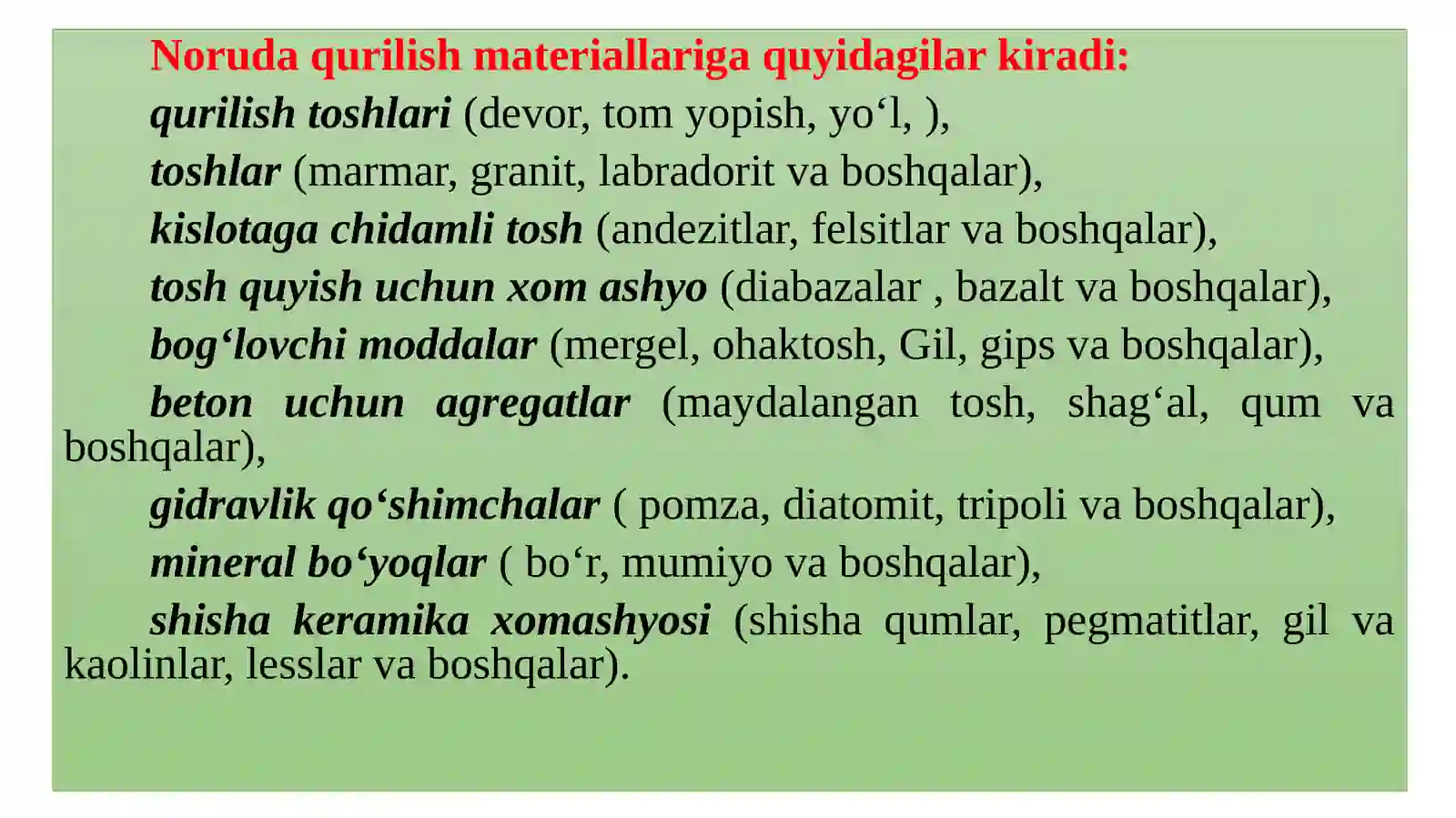 Mineralning sifati 4