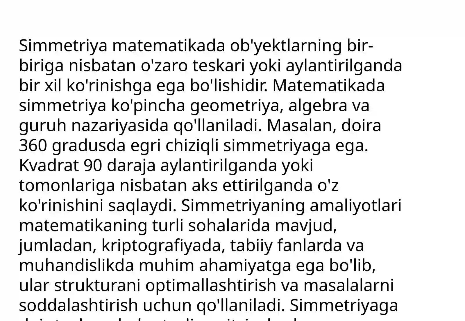 Simmetriya tushunchasi. Simmetriya elementlari 4