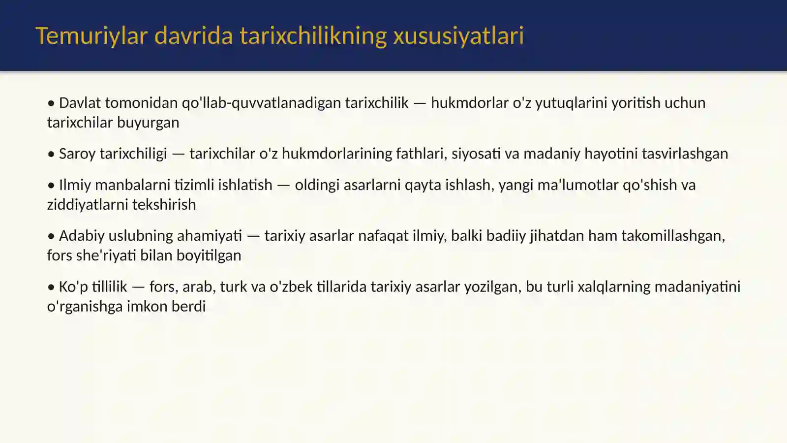Temuriylar davrida yashagan tarixchi olimlar 4