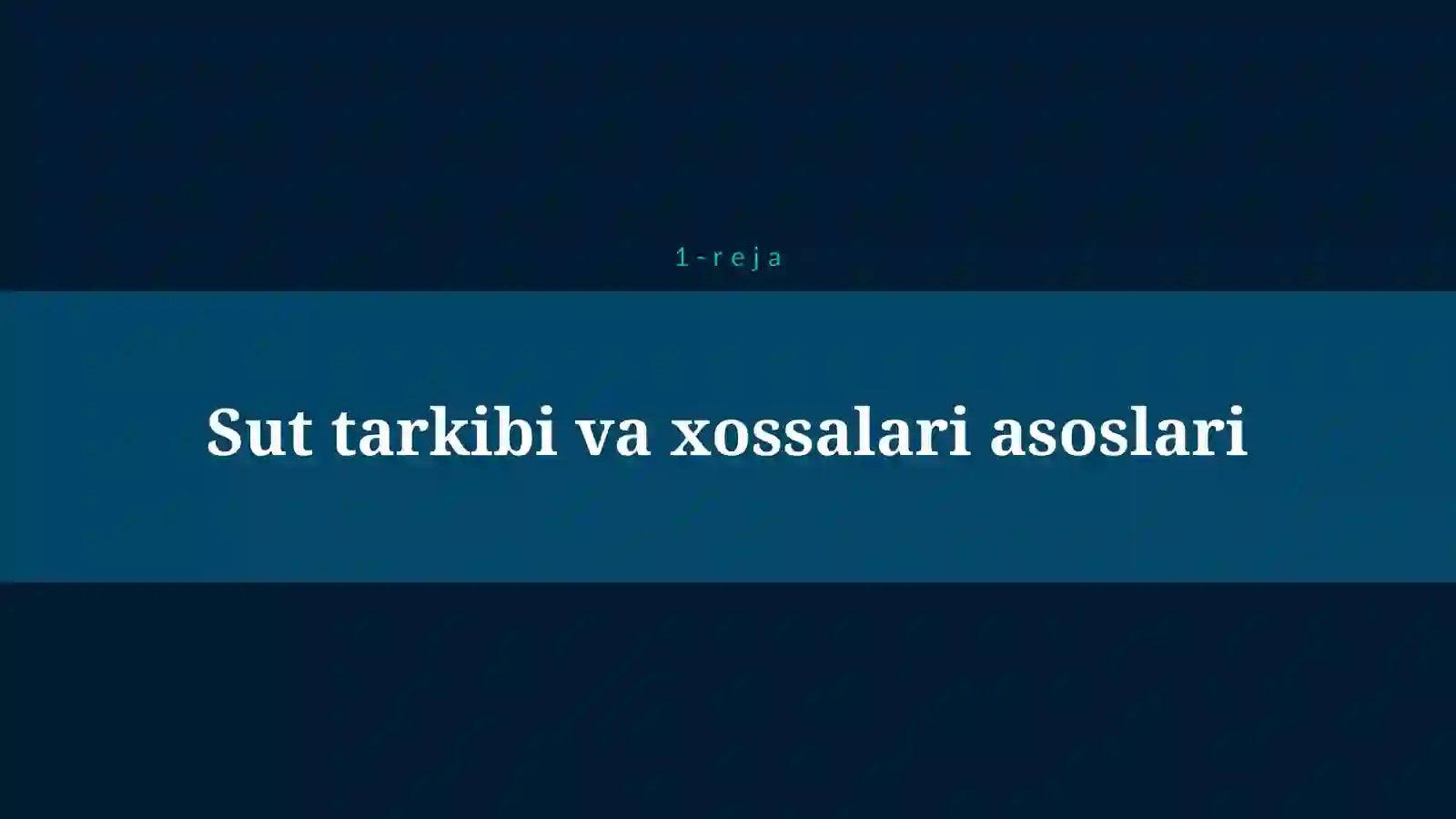 SUTNI QAYTA ISHLASH VA SUT MAHSULOTLARI ISHLAB CHIQARISH TEXNOLOGIYASI 4