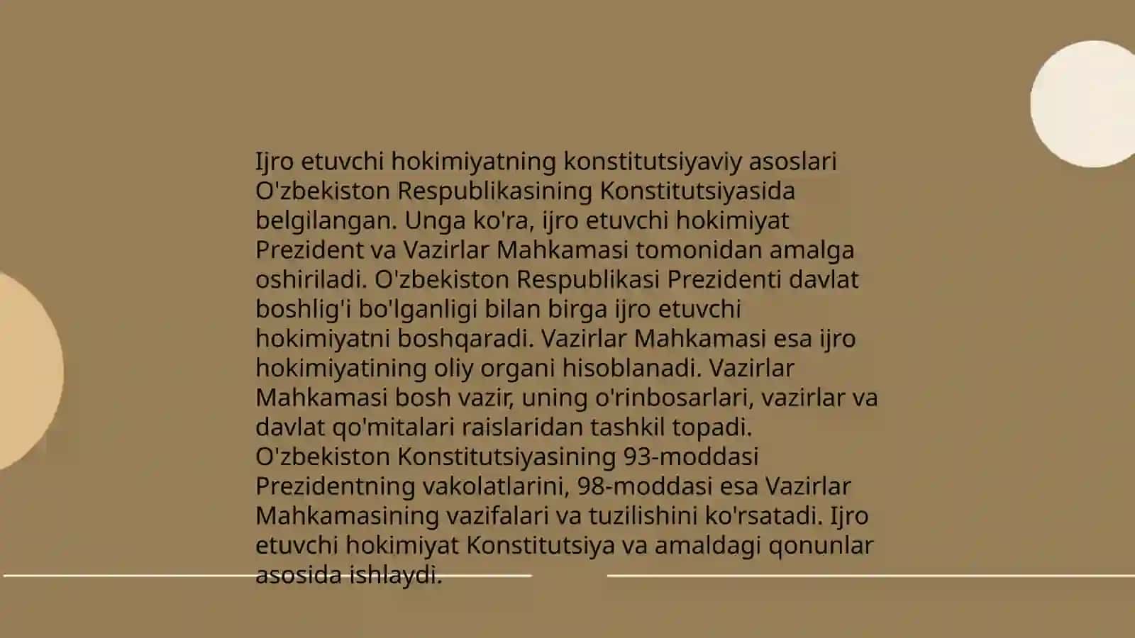 Ijro etuvchi hokimiyatning huquqiy asoslari 4