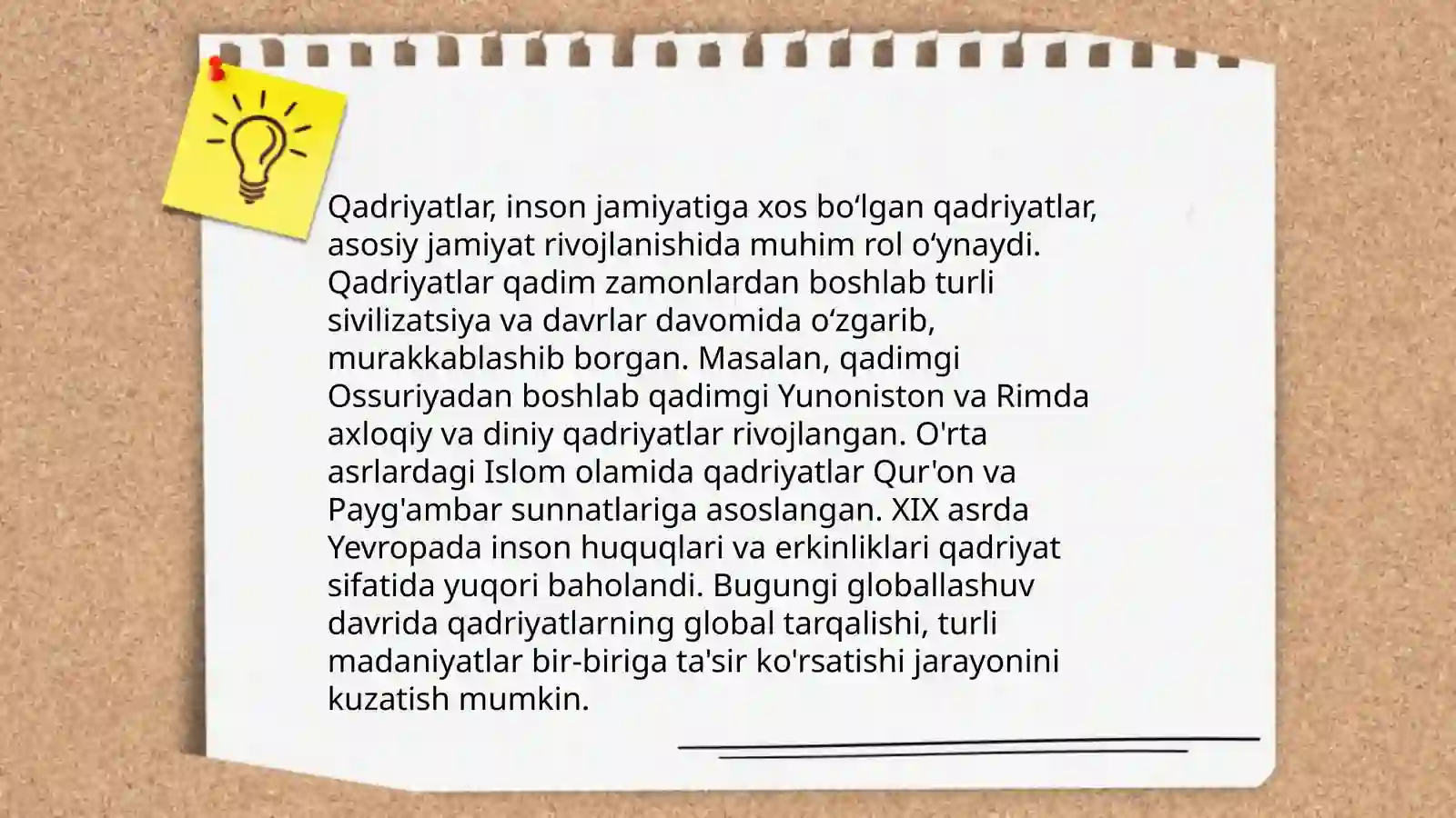 Qadriyat tushunchasining ma'nosi va uning umumiy tavsifi 4