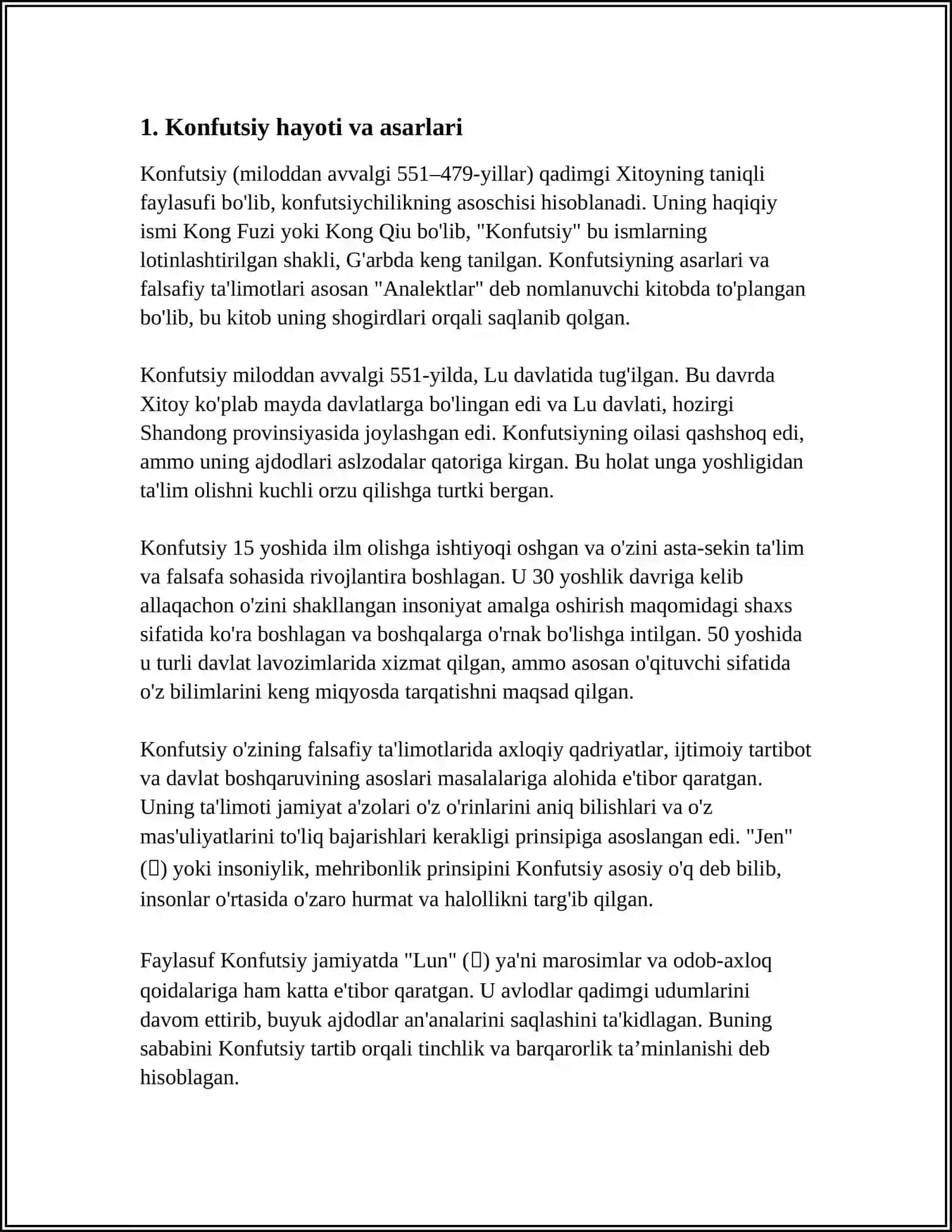 QADIMGI XITOY FALSAFASI KONFUTSIYCHILIK TALIMOTI 4