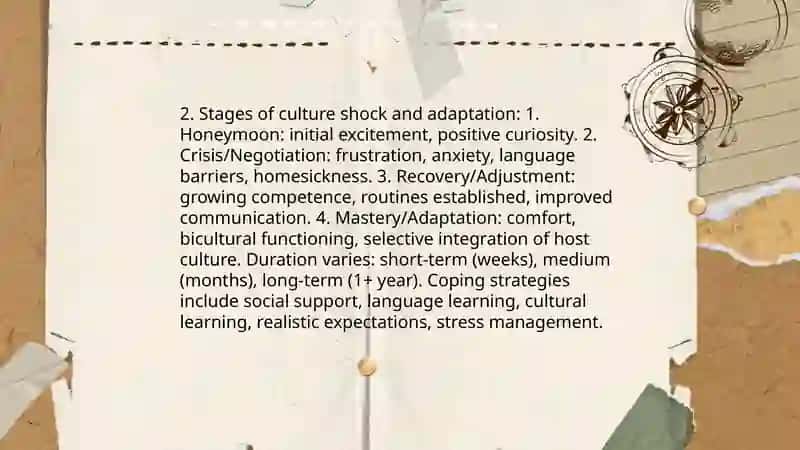 Cultural adaptation 4