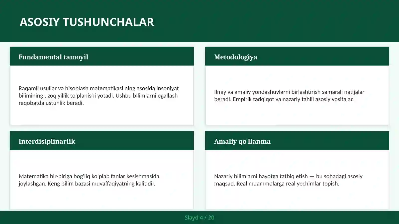 RAQAMLI USULLAR VA HISOBLASH MATEMATIKASI 4