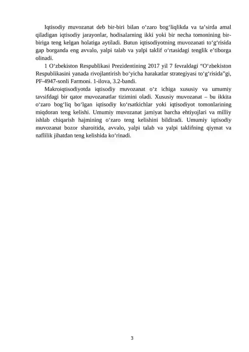 IQTISODIYOTDAGI TARKIBIY O`ZGARISHLAR VA UNING IQTISODIY MUVOZANATGA TA`SIRI 4