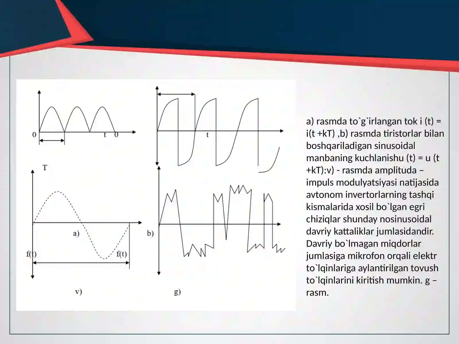 Nosinusoidal tok haqida tushuncha 4