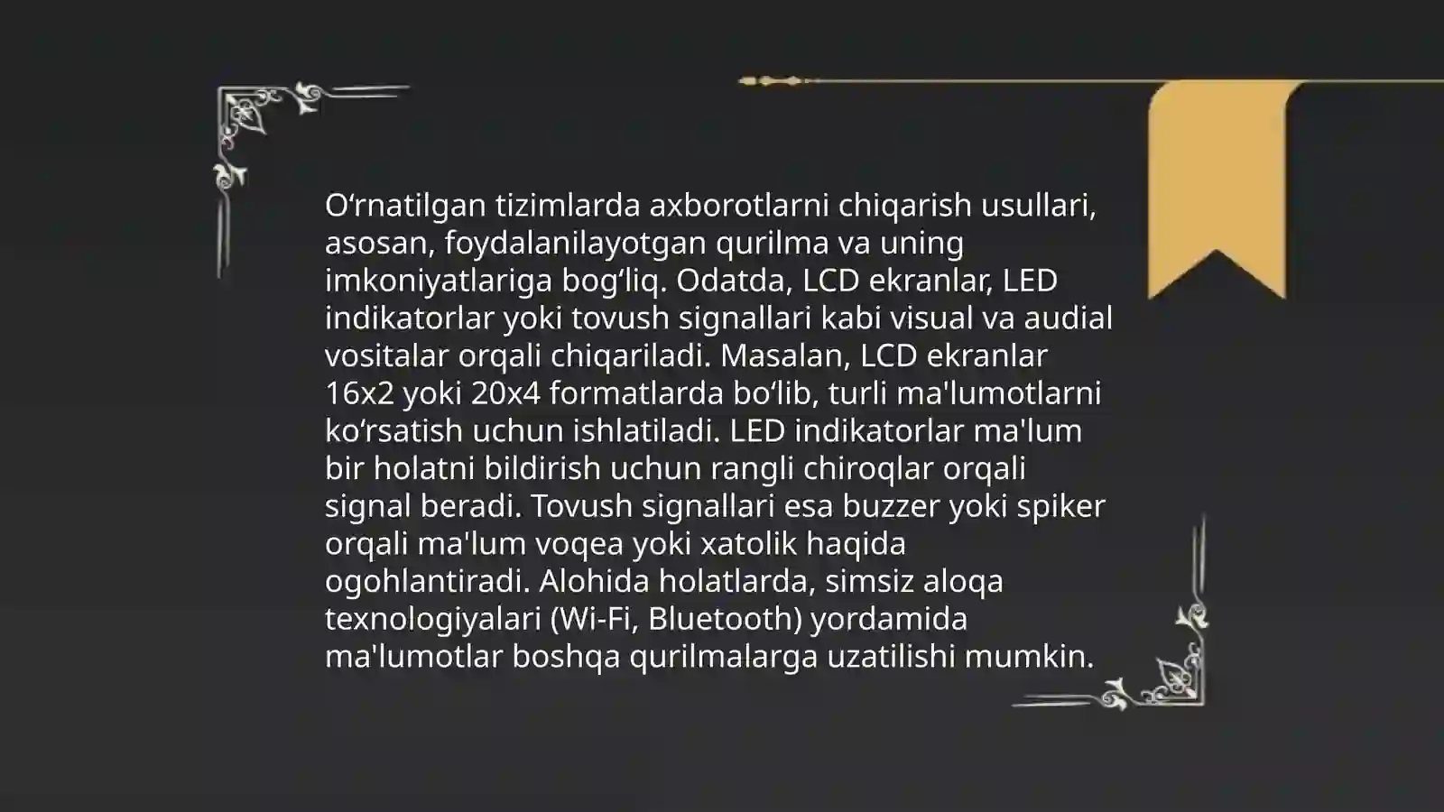 O‘rnatilgan operatsion tizimlar (Embedded linux) 4