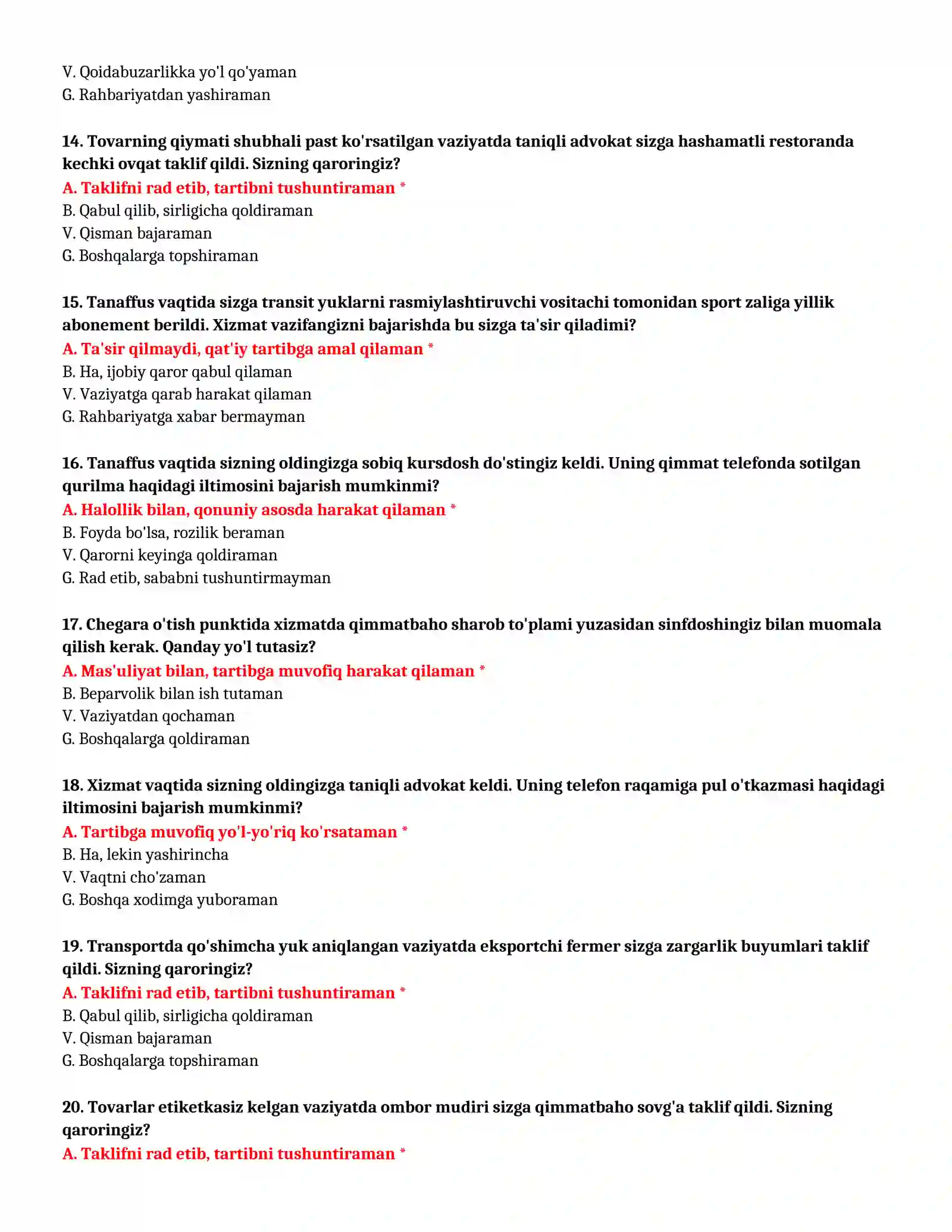 Bojxona akademiyasi test bazasi 4