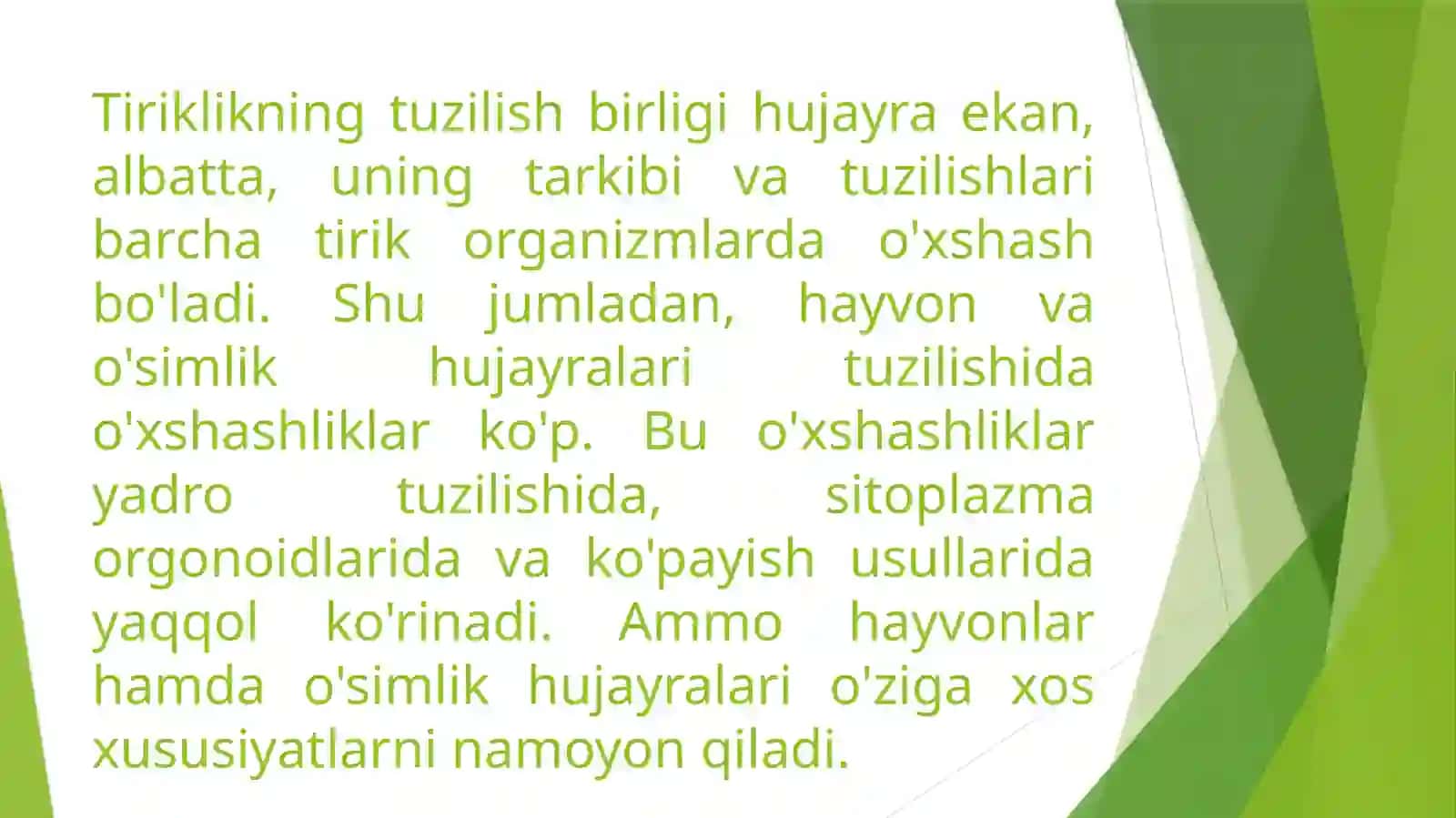 Hujayraning turli shakllari 4