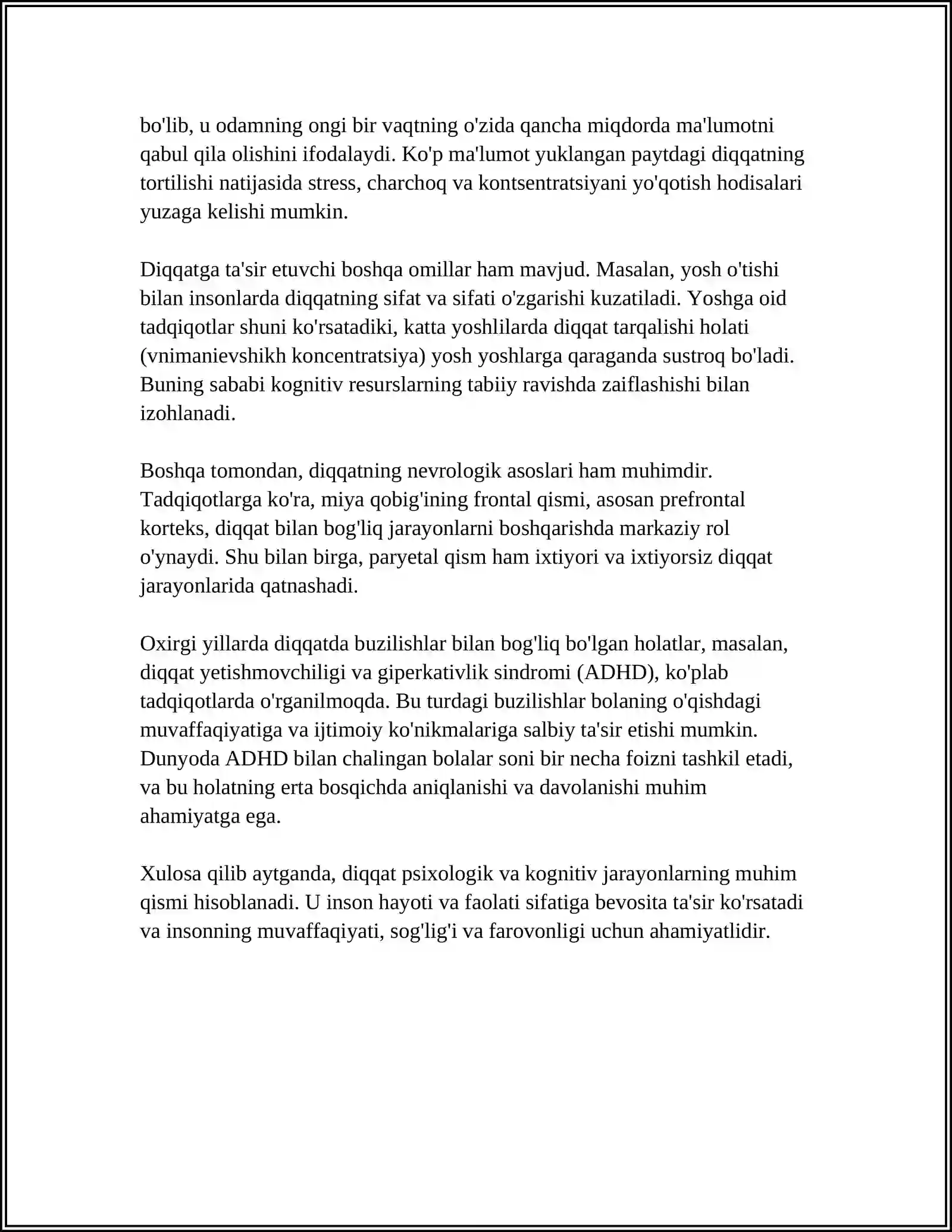 DIQQAT TURLARI VA UNING XUSUSIYATLARI 4